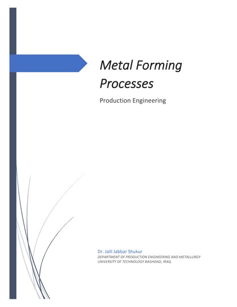 mechanics of sheet metal forming|sheet metal forming process pdf.